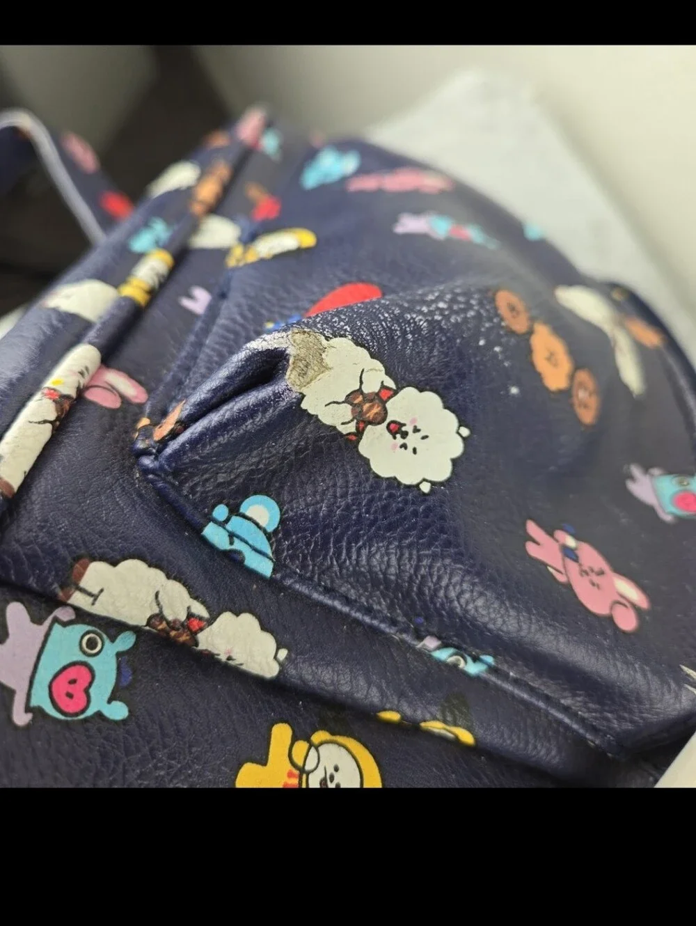 Bt21  Navy Character Mini Backpack